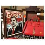 Barack Obama poster and Bebe purse
