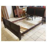 Wood Queen size bed set incl. headboard,