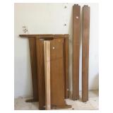 Vintage wood Full size bed incl. headboard,