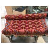 Handmade Red/Blue/Green Rug, approx 4.5