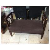 Wood bench w/seat, approx 40 inches long