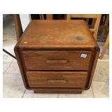 Wood end table, approx 21 inches long