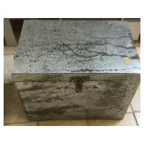 Metal container, approx 24x16x18 inches