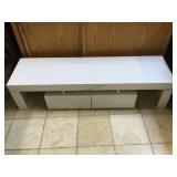 White entertainment center, approx 57 inches long