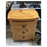 Solid wood nightstand
