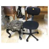 Stool and rolling chair