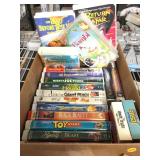 Box of Assorted vhs tapes