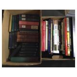 Boxes of assorted books