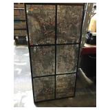 World map decorative mirror