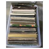 Tub of Assorted vinyl LPs