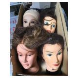 4 Mannequin heads