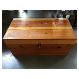 Wood chest, approx 36 inches