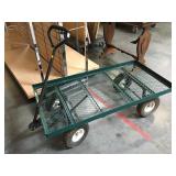 Metal rolling cart, all wheels don