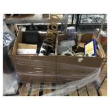Pallet lot assorted household and decorative