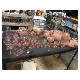 Table top assorted Pink Depression and Repro