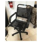 Metal rolling office chair