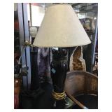 Pair of table top lamps, approx 28 inches tall