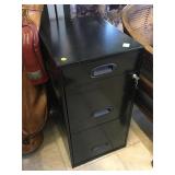 Metal file cabinet w/key