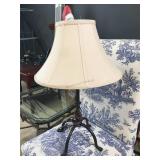 Metal table top lamp, approx 26 inches