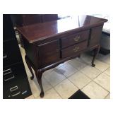 Wood hall table, approx 48 inches long