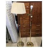 Pair of metal Matching reading floor lamps,