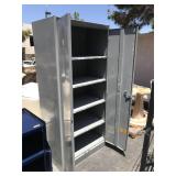 Metal industrial cabinet with shelves - approx. 6