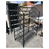 Metal wire display shelf - approx. 6 feet tall