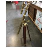 Brass and Wood Telescope with tripod - to be