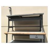 Metal workbench with drawer - 6 feet long