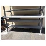 Metal workbench with drawer - 6 feet long