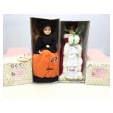 2 Brinns collectible dolls. White Christmas 1986