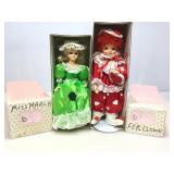 2 Brinns collectible dolls. February clown 1986