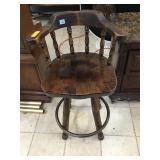 Wood bar stool