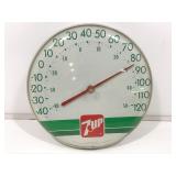 Vintage 7-Up Wall Thermometer. The Original Jumbo
