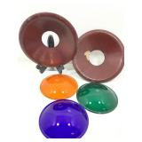 Two Antique Railroad Lantern Composite Reflector