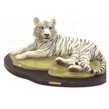Siegfried & Roy White Tiger Figure.17.5in L x 7H