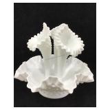 Fenton Hobnail Milkglass Epergne 9in.  H