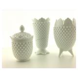 Fenton hobnail vases & more