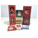 Wedgwood, Waterford, Lenox and Hallmark ornaments