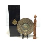 Armand De Brignac box and cover with wood figure