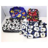 Assorted Disney bags and more.