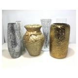 Assorted large vases and more.