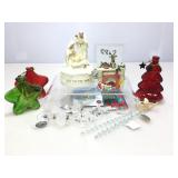 Assorted  Christmas glassware/ornaments and more