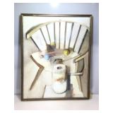 Wolsky Original Still Life Oil on Canvas. Framed