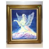 Original Painting on Board. Framed to