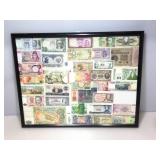 Framed Foreign Currency 29x23