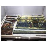 Ten Studio Art Paintings on Canvas of Parisian