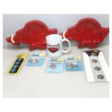 Assortment of button covers and more.