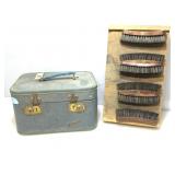 Vintage Monarch travel case and shoe shine