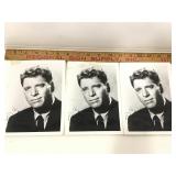 Three Burt Lancaster Autographed 5x7 Photos. No